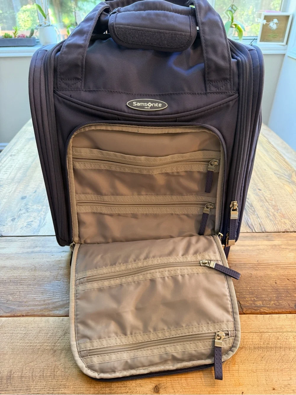 Samsonite Travel Organizer Bag in Deep Purple
